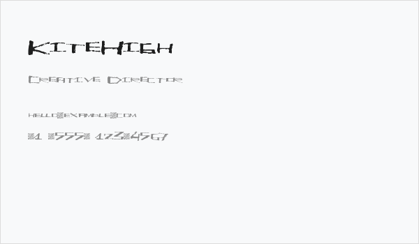 KiteHigh Business Card