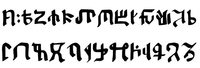 Kitisakkullian Font LOWERCASE