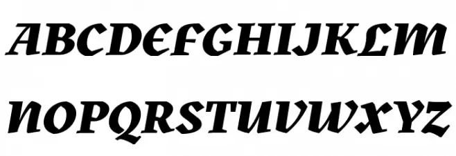 Kitsch Trial Extrabold Italic Schriftart Groß