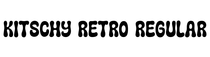 Kitschy Retro Regular  Frei Schriftart Herunterladen