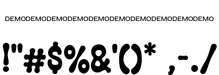 Kitschy Retro Regular Font OTHER CHARS