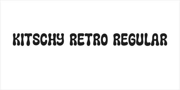 Kitschy Retro Regular Logo