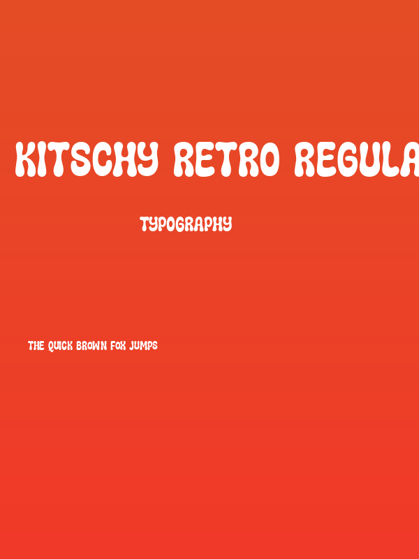 Kitschy Retro Regular Poster