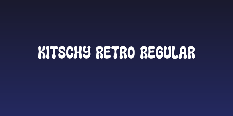 Kitschy Retro Regular Social Header