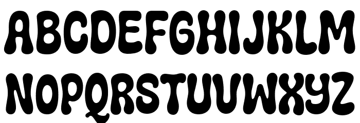 Kitschy Retro Regular Font LOWERCASE