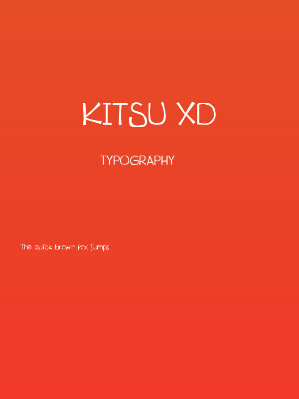 Kitsu XD Poster