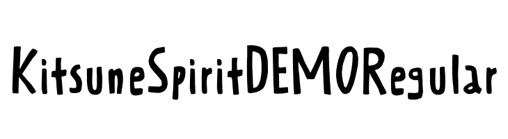 Kitsune Spirit DEMO Regular  Frei Schriftart Herunterladen