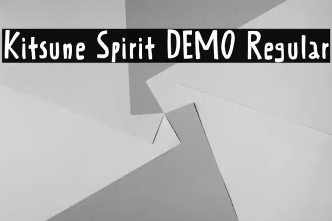 Kitsune Spirit DEMO Regular フォント examples