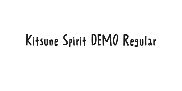Kitsune Spirit DEMO Regular Logo