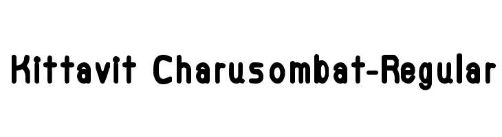 Kittavit Charusombat-Regular Font