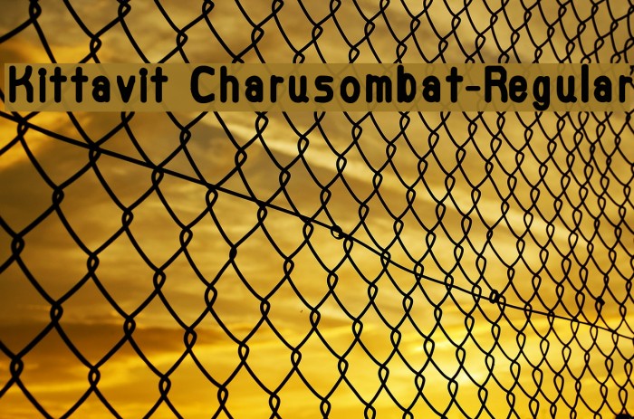 Kittavit Charusombat-Regular Font examples