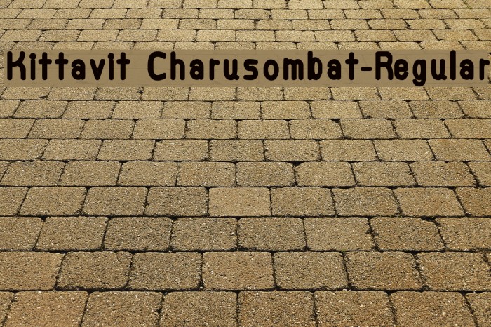 Kittavit Charusombat-Regular Font examples