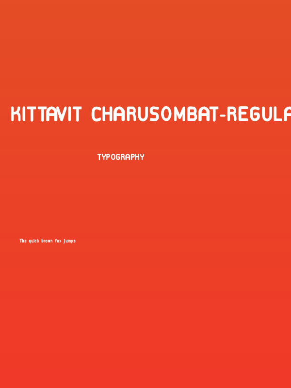 Kittavit Charusombat-Regular Poster