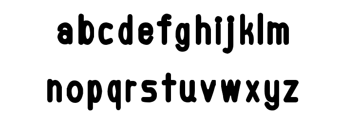 Kittavit Charusombat-Regular Font LOWERCASE