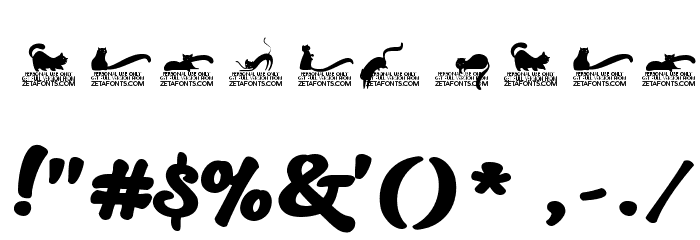 Kitten Bold Font OTHER CHARS