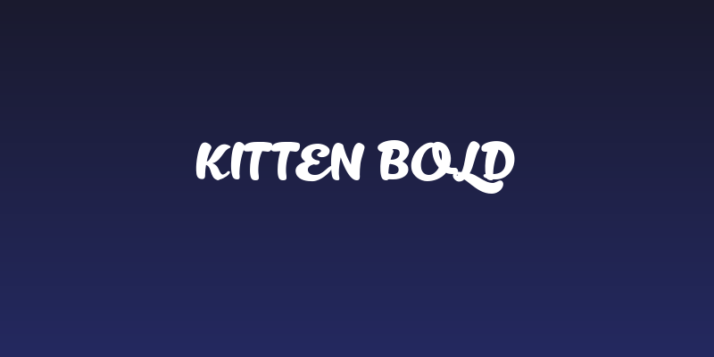 Kitten Bold Social Header