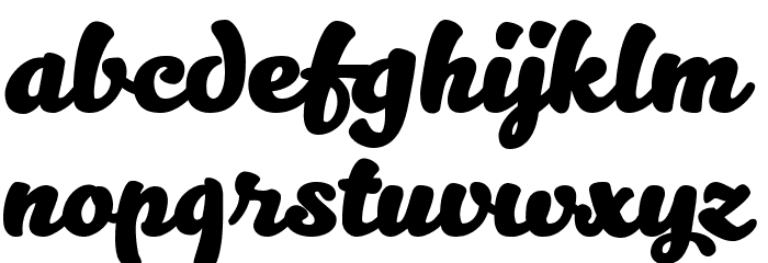 Kitten Bold Font LOWERCASE