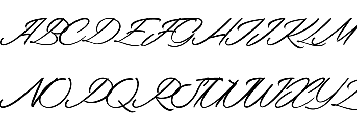 Kitten Caf Font UPPERCASE