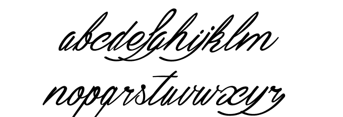 Kitten Caf Font LOWERCASE
