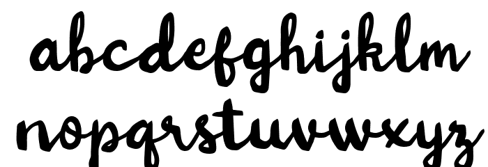 Kitten Days Free Regular Font LOWERCASE