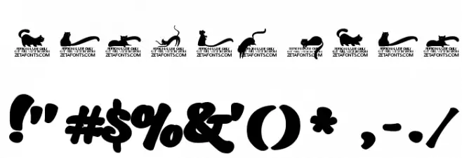 Kitten Fat Font OTHER CHARS