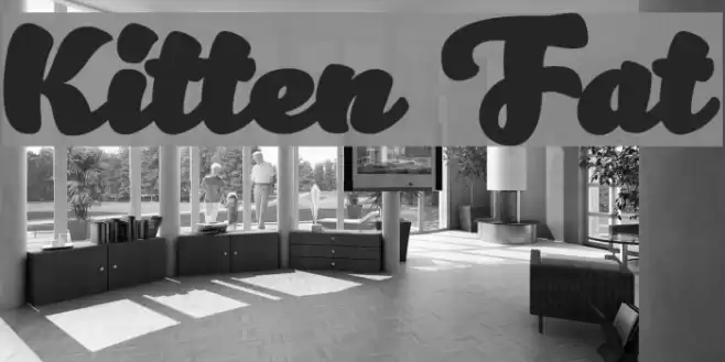 Kitten Fat Font examples