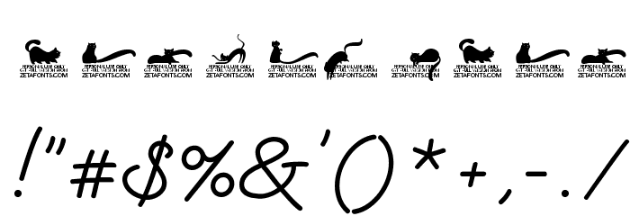 Kitten Monoline Font OTHER CHARS