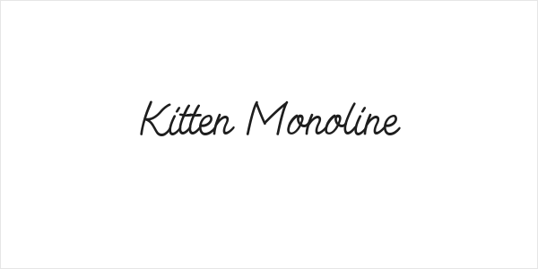 Kitten Monoline Logo