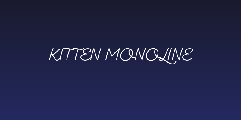 Kitten Monoline Social Header