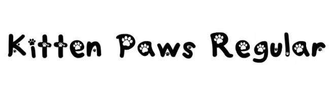 Kitten Paws Regular  Fuentes Gratis Descargar