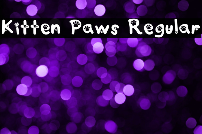 Kitten Paws Regular Example 2