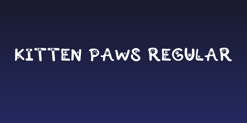 Kitten Paws Regular Social Header