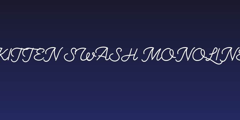 Kitten Swash Monoline Social Header