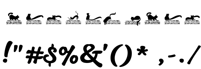 Kitten Swash Font OTHER CHARS