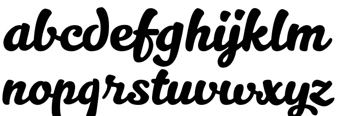 Kitten Swash Font LOWERCASE