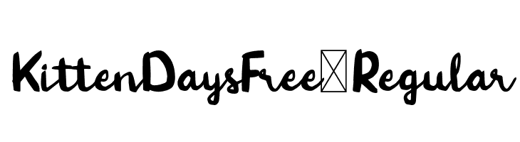KittenDaysFree-Regular 
