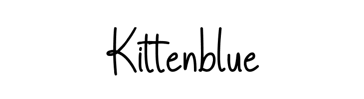 Kittenblue  baixar fontes gratis