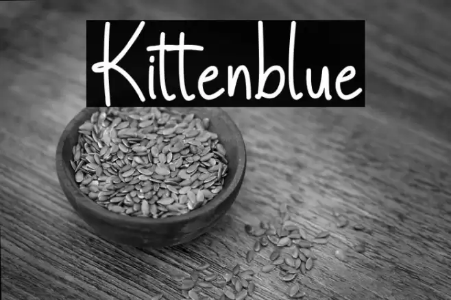 Kittenblue フォント examples