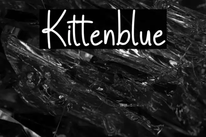 Kittenblue フォント examples