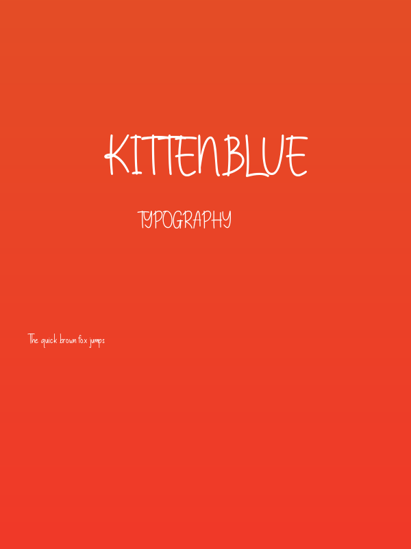 Kittenblue Poster