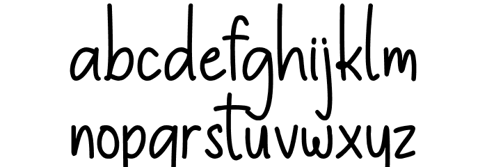 Kittenblue Font LOWERCASE
