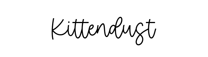 Kittendust  Frei Schriftart Herunterladen