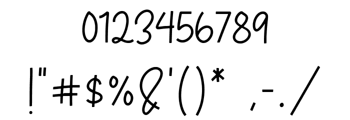 Kittendust Font OTHER CHARS