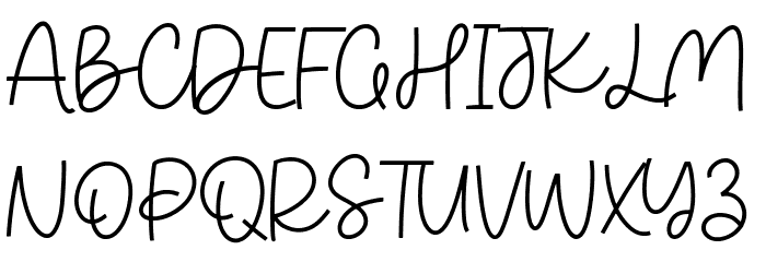 Kittendust Font UPPERCASE