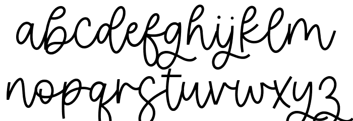 Kittendust Font LOWERCASE