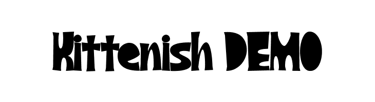 Kittenish DEMO  免费字体下载