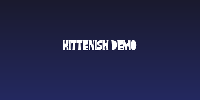 Kittenish DEMO Social Header