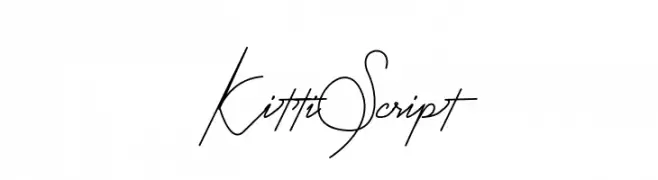 Kitti Script  les polices de caractères gratuit tlcharger