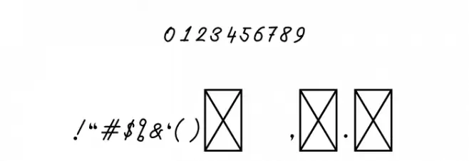 Kitti Script Font OTHER CHARS