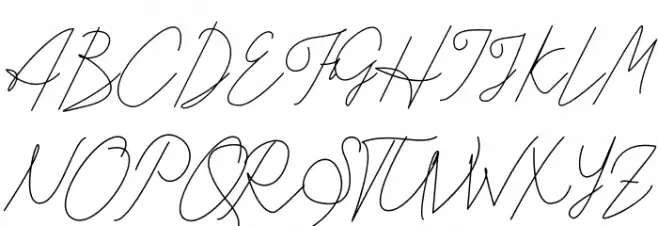 Kitti Script 字体 大写